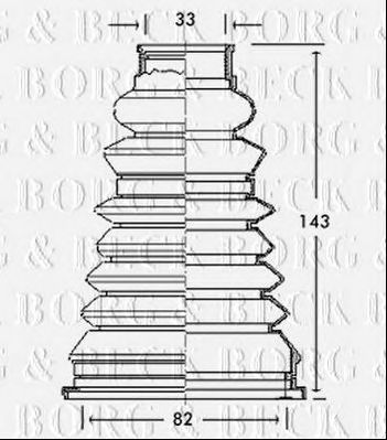 BORG & BECK bcb2163 -  Пыльник, приводной вал